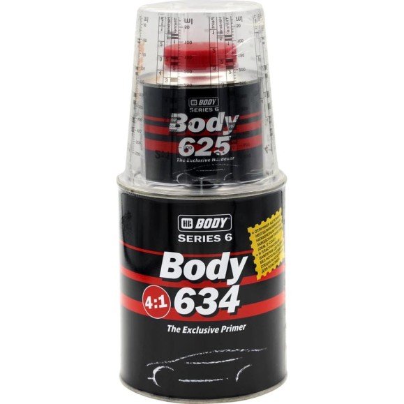 Грунт PROLINE 634 4:1 сер. 0,8л + Отвердитель PROLINE 625 0,2л HB BODY комплект 6340706251