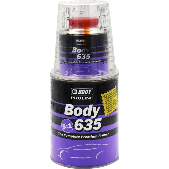 Грунт PROLINE 635 5:1 сер. 0,8л + Отвердитель PROLINE 635 0,16л HB BODY комплект 6350706351