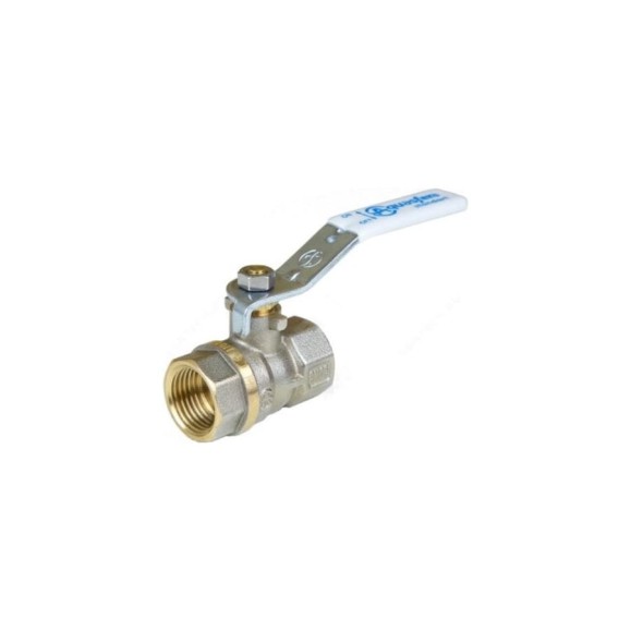 Шаровой кран Aquasfera латунь, никель, полнопроходной рычаг, Standard Ду20 Ру30 м/м 1101-02 107-5136