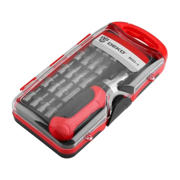Отвертка с набором бит DEKO BS21-1 065-0504