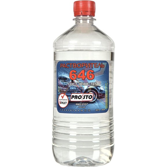 Растворитель PRO.STO 646, 1 л ТУ 2319-001-17517581-2013 003-00001