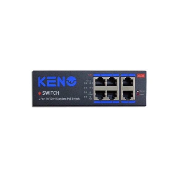 Коммутатор KENO 6 портов KN-SW402POE+ Коммутатор KENO 6 портов KN-SW402POE+