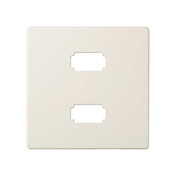 Накладка Simon, для коннектора 2*USB 2.0 типа А, мама, слоновая кость 8201090-31