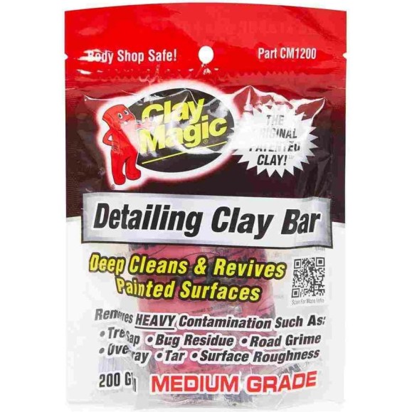 Глина для очистки кузова AutoMagic Clay Magic Red 200 г CM1200