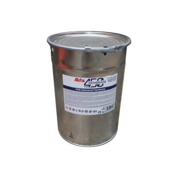 Мастика полиуретановая гидроизоляционная PUR 450 (25 кг; белая) Akfix WMB452502