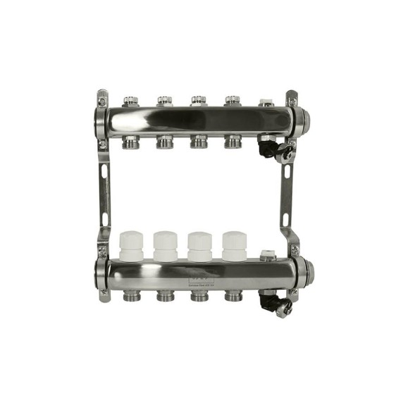 Коллекторная группа VRT 1"х3/4", евроконус, 6 выходов 530153