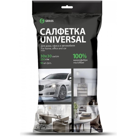 Салфетка Grass микрофибра 250 г/м 3030, 10 шт IT-0457 Салфетка Grass микрофибра 250 г/м 3030, 10 шт IT-0457