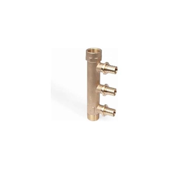 Распределительная гребенка на три трубы REHAU  R Rp 3/4-20 RX 14563861001