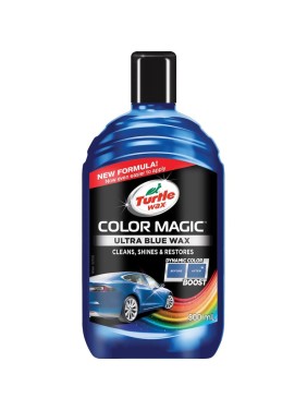 Восковой автополироль TURTLE WAX COLOR MAGIC ULTRA BLUE WAX синий, 500 мл 53238
