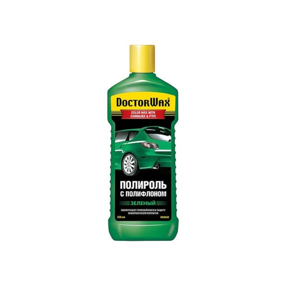 Цветной полироль с полифлоном DoctorWax Зеленый DW8449