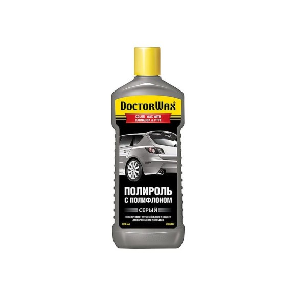 Цветной полироль с полифлоном DoctorWax Серый DW8457