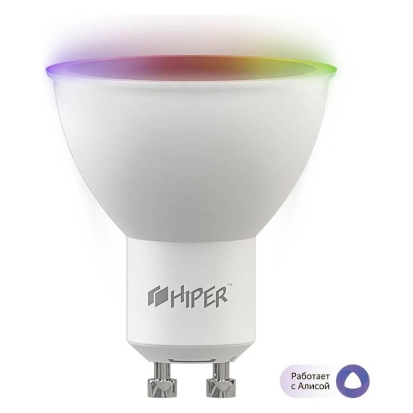 Умная LED лампочка Hiper Wi-Fi IoT B1 RGB 524907