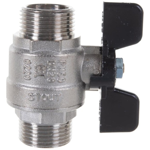 Шаровой полнопроходной кран STOUT НН 3/4 SVB-0006-000020 RG008Q0M4AR5NO