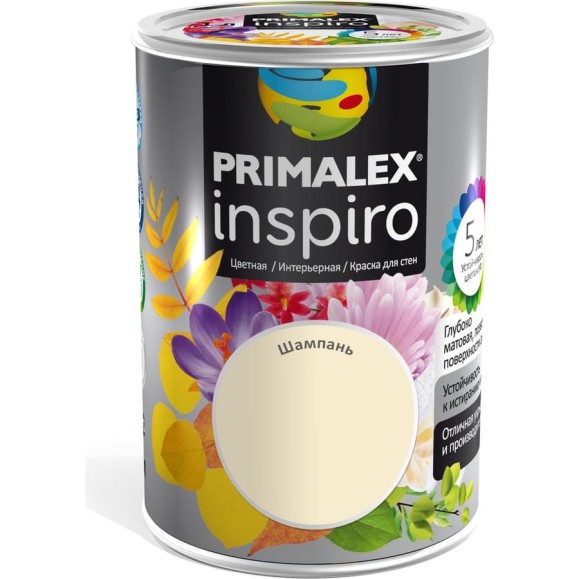 Краска Primalex Inspiro шампань 1л 420100R Краска Primalex Inspiro шампань 1л 420100R