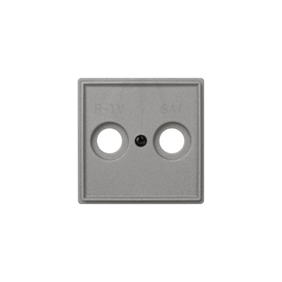 Накладка на телевизионную розетку Simon R-TVSAT, механизм S27, IP44, IK07, Scudo, серый 2705097-063