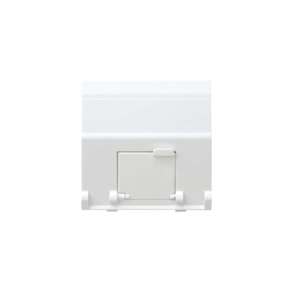 Адаптер со шторками Simon на 1 коннектор AMP UTP, FTP, SYSTYMAX RJ12, UTP, S27, белый 27081-35