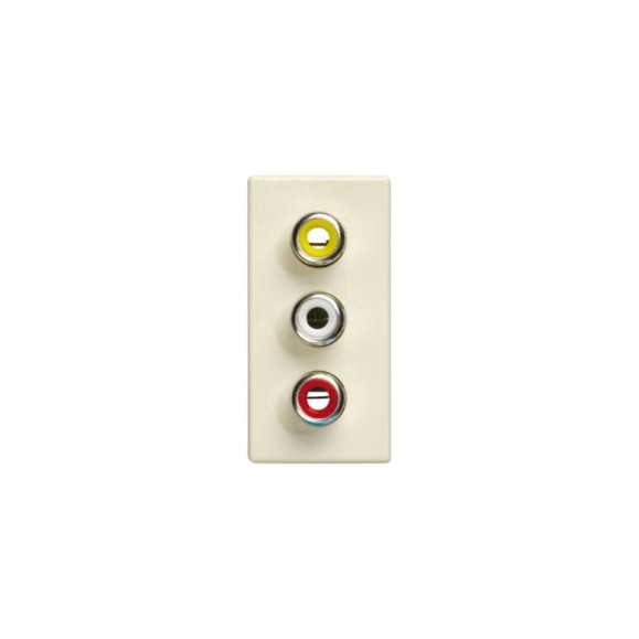 Розетка Simon для подключения аудио/видео разъёмов RCA S27 2701093-031