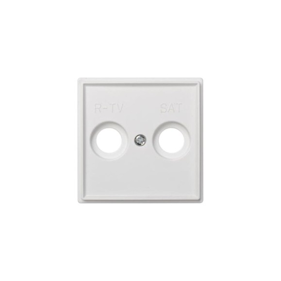 Накладка на телевизионную розетку Simon R-TVSAT, механизм S27, IP44, IK07, Scudo, белый 2705097-030