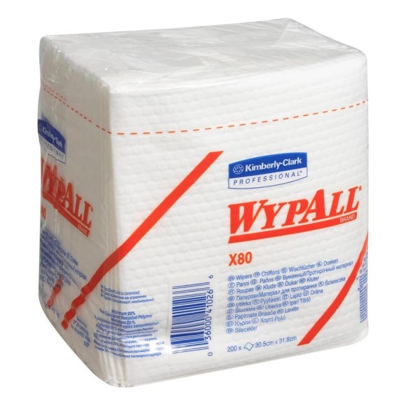 Протирочный материал WYPALL сложенные в 14 Белый X80 8388