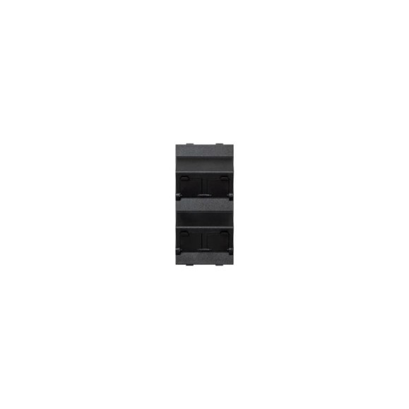 Наклонный адаптер Simon на 4хRJ45 коннектора, S-модуль, графит S80C-14
