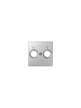 Накладка на розетку Simon R-TV, S82 Detail алюминий 82053-93
