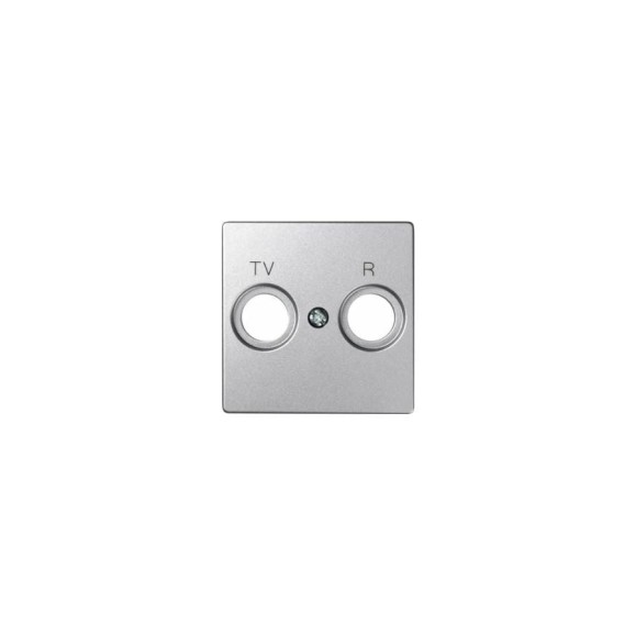 Накладка на розетку Simon R-TV, S82 Detail алюминий 82053-93