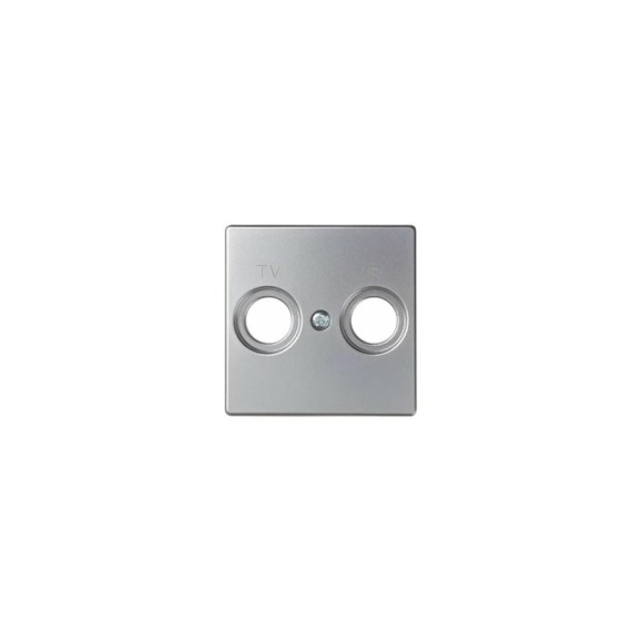 Накладка на розетку Simon R-TV+SAT, S82, S82N, алюминий 82053-33