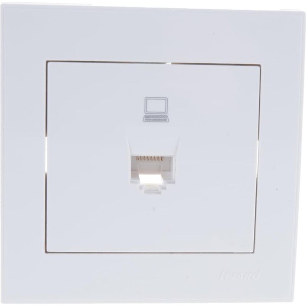 Компьютерная розетка LEZARD RAIN белый 703-0202-139