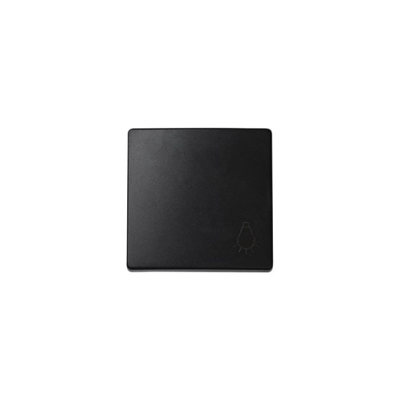 Клавиша для одноклавишного кнопочного выключателя Simon S73 Loft, с пиктограммой лампа, графит 73018-62