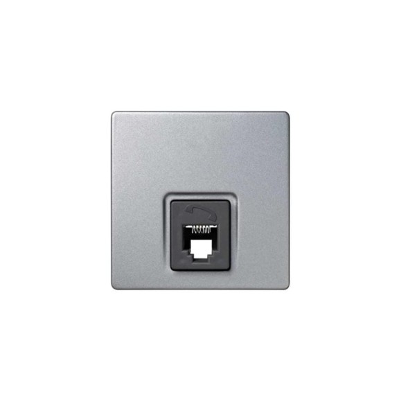 Телефонная розетка Simon RJ12, 6 контактов, S73 Loft, алюминий 73481-63 Телефонная розетка Simon RJ12, 6 контактов, S73 Loft, алюминий 73481-63