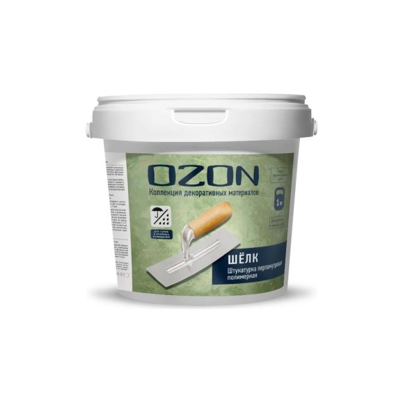 Штукатурка декоративная полимерная Шелк 1 кг OZON ШЛК-1