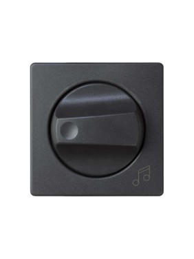 Накладка на регулятор громкости звука и аудиорозетки Simon, графит 82055-38