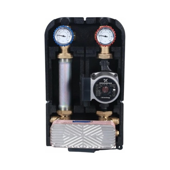 Насосная группа STOUT с 18 пластинами, с насосом, в теплоиз. Grundfos UPSO25-65 SDG-0038-182502 RG008U9S98RSO8 Насосная группа STOUT с 18 пластинами, с насосом, в теплоиз. Grundfos UPSO25-65 SDG-0038-182502 RG008U9S98RSO8