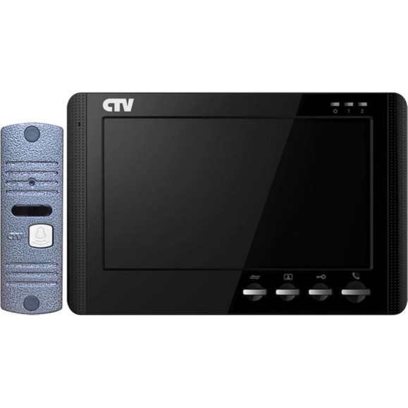 Комплект видеодомофона CTV черный, CTV-DP1704MD BLACK