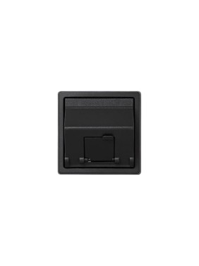 Адаптер для 1 коннектора Simon RJ45 KEYSTONE, AMP, Brand-Rex, KRONE, S73 Loft, графит 73085-62