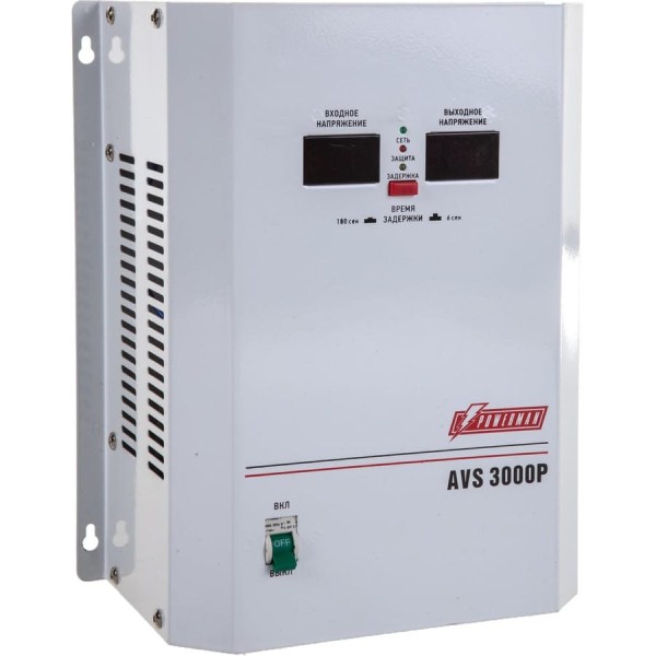 Настенный стабилизатор Powerman AVS 1ф 3 кВА AVS 3000 P 6049490
