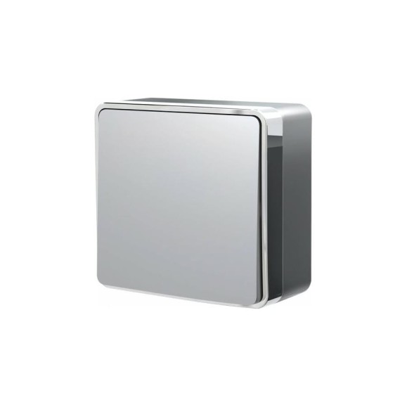 Проходной одноклавишный выключатель WERKEL Gallant серебряный W5012006 a052768