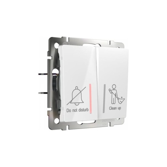 Двухклавишный выключатель WERKEL W1120801 для отелей a054307