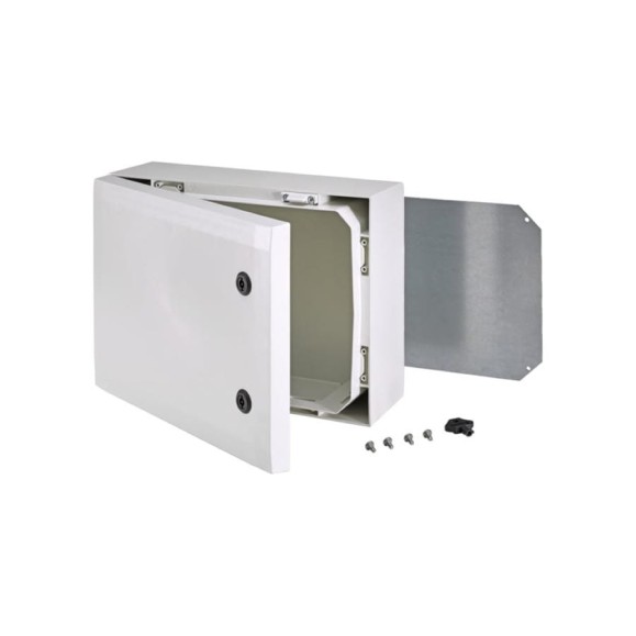 Армированный шкаф Fibox ARCA 304015 PC, серая дверца, два замка 00334821