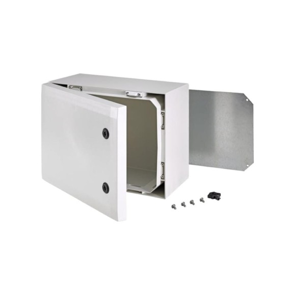 Армированный шкаф Fibox ARCA 304021 PC, серая дверца, два замка 00334822
