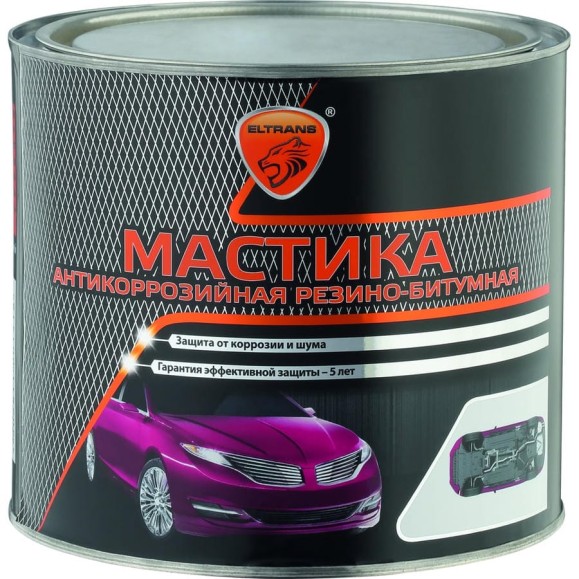 Резино-битумная мастика ELTRANS жестяная банка, 2.4 л EL-0209.02