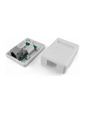 Компьютерная розетка Hyperline, SB1-1-8P8C-C5e-SH-WH RJ-45 8P8C, категория 5e, экранирован 430229