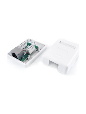 Компьютерная розетка Hyperline, SB1-1-8P8C-C6-SH-WH RJ-45 8P8C, категория 6, экранированная 430236