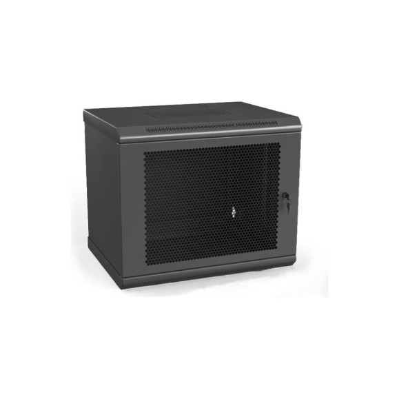 Настенный шкаф Hyperline TWL-0645-SD-RAL9005 19-дюймовый, 6U, 367x600х450мм 432768