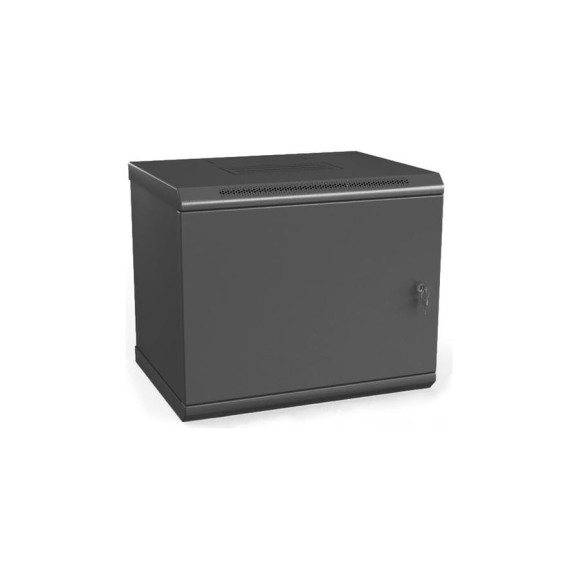 Настенный шкаф Hyperline TWL-1545-SR-RAL9005 19-дюймовый, 15U, 775x600х450мм 432767