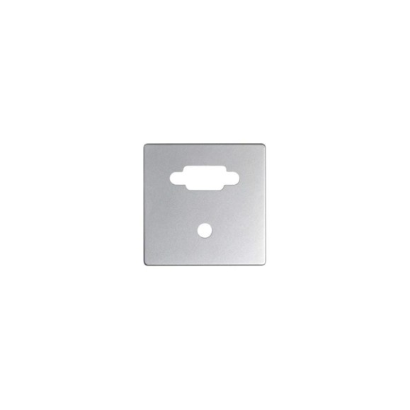 Накладка для коннектора Simon VGA HD15, мама + мини-джек 3,5 мм, S82 Detail, алюминий 8200091-093