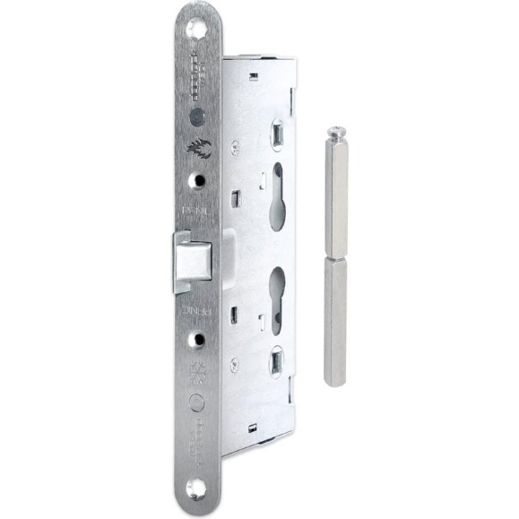 Корпус огнестойкого замка антипаник DOORLOCK V1901/65mm PZ72 ZN в комплекте с разрезным штоком 79082