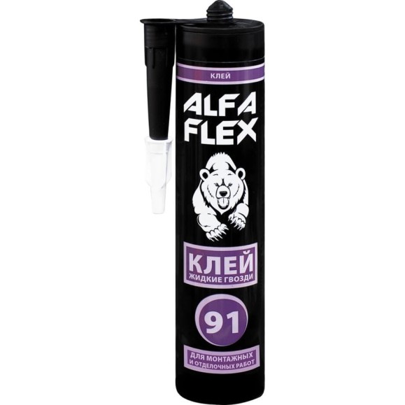 Клей ALFAFLEX жидкие гвозди, для монтажных и отделочных работ, бежевый, 280 мл 534264 Клей ALFAFLEX жидкие гвозди, для монтажных и отделочных работ, бежевый, 280 мл 534264