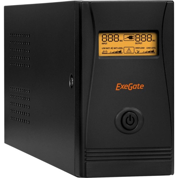 Источник бесперебойного питания ExeGate SpecialPro Smart LLB-650.LCD.AVR.EURO.RJ.USB  285581