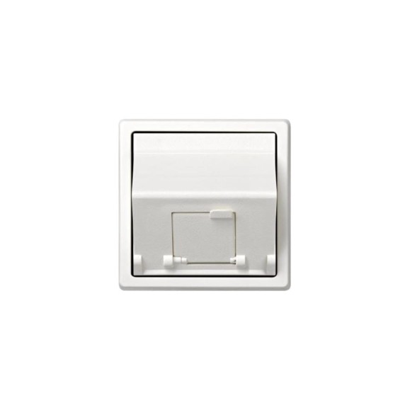 Адаптер Simon для 1 коннектора RJ45 KEYSTONE, AMP, Brand-Rex, KRONE, S73 Loft, белый 73085-60